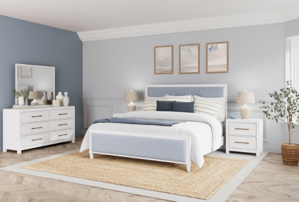 Picture of Rosalie Blue 2 Drawer Nightstand