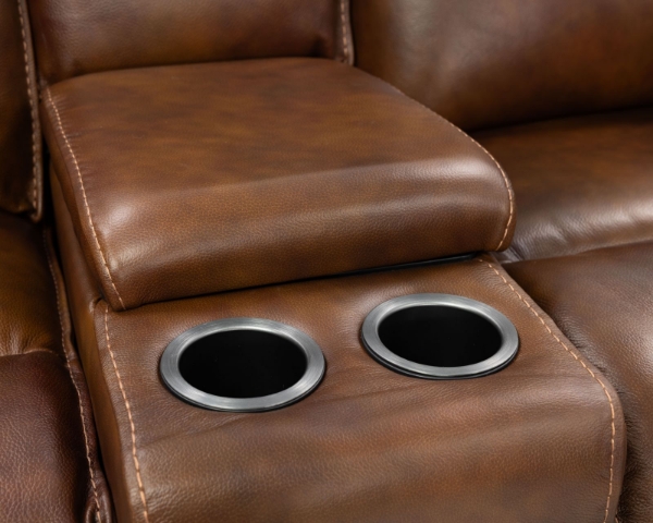 Picture of Flint II 6 Piece Brown Power Sectional LAF Chaise