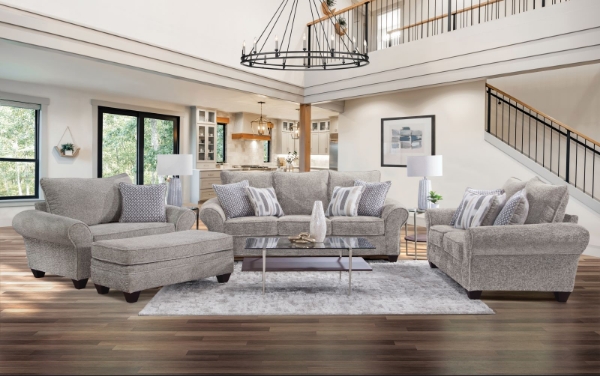 Picture of Flannery Beige Ottoman